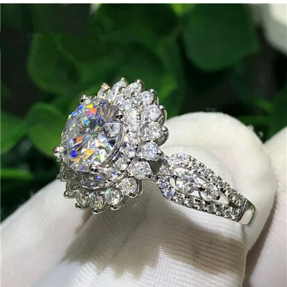 Jewelry - 925 Silver Rings for Women Fashion White Sapphire